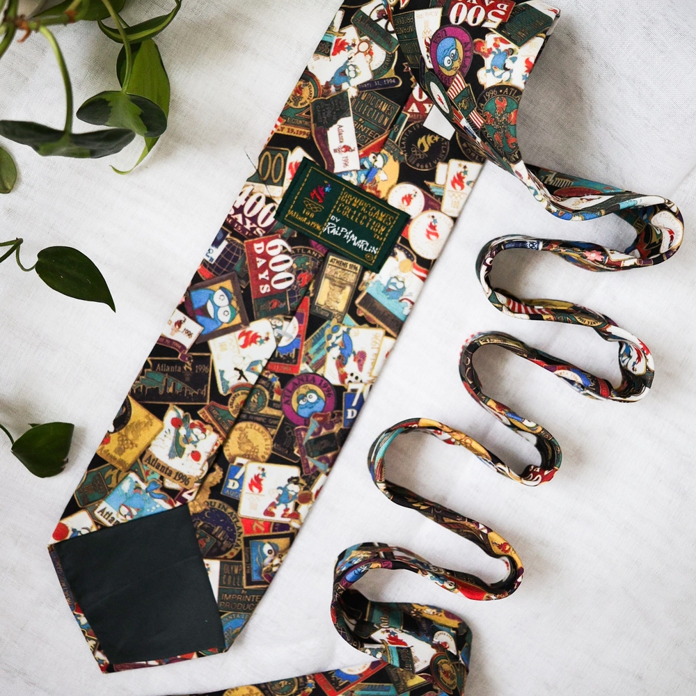 Ralph Marlin Multicolor Olympic Graphic Necktie